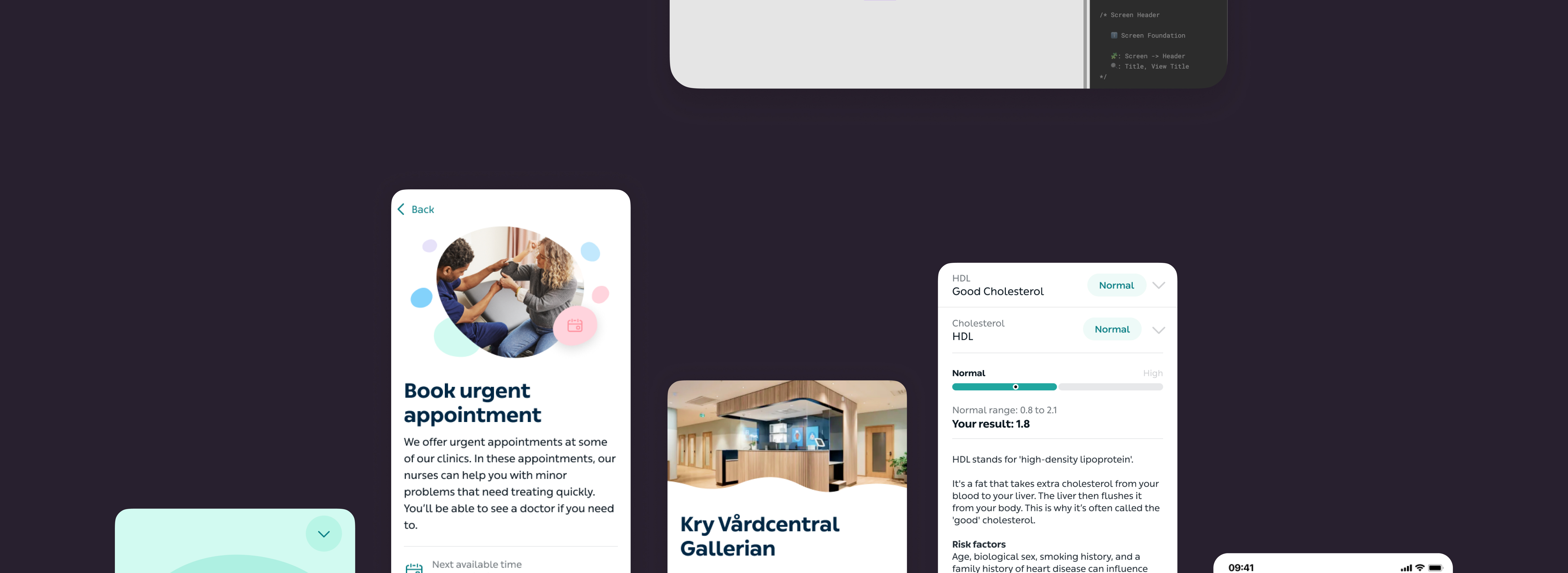 Kry design system — applied across product surfaces
